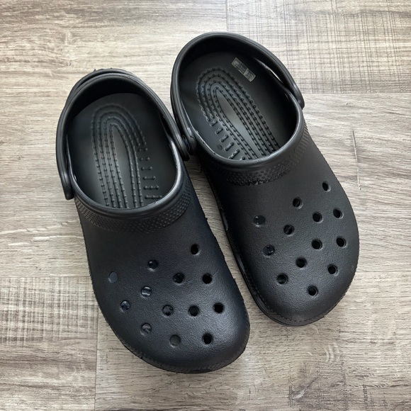 Crocs Unisex Adult Black Crocs Clogs - Picture 2 of 10